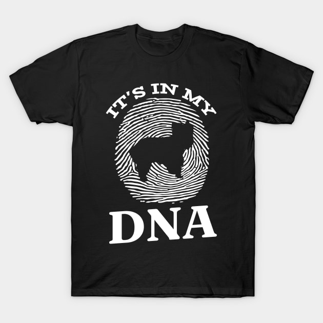 Yorkshire Terrier It`s In My DNA Fingerprint T-Shirt by Shirtjaeger